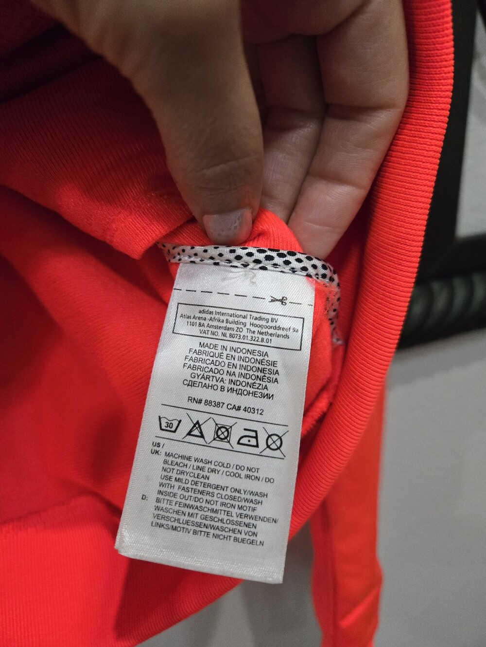LIMITED EDITION!!! Fluorescent Orange Trefoil Adidas Jacket - Picture 9 of 11